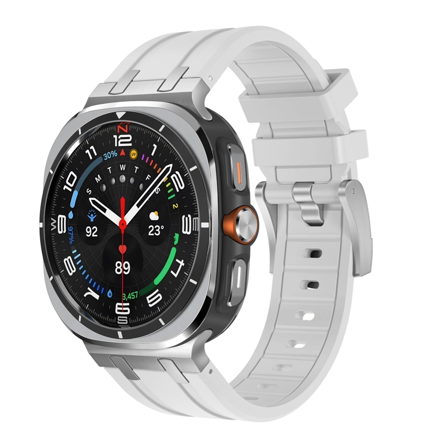 Samsung Watch Ultra szíj, Vellaro szilikon szíj titán adapterrel