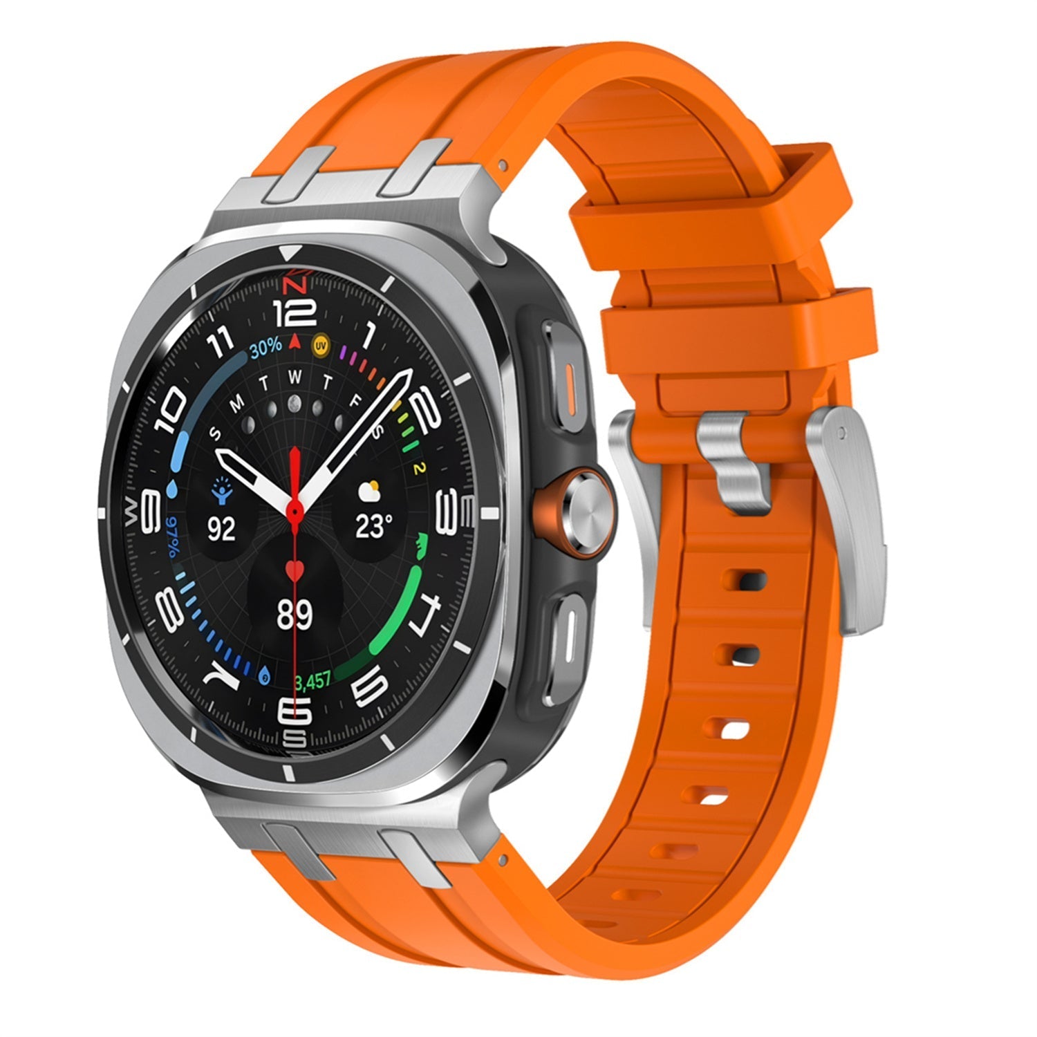 Samsung Watch Ultra szíj, Vellaro szilikon szíj titán adapterrel