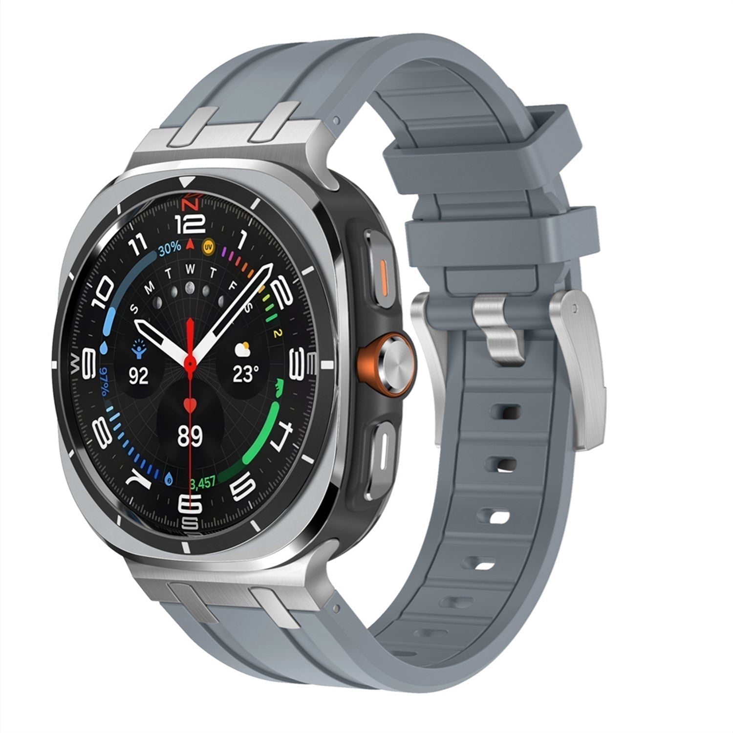 Samsung Watch Ultra szíj, Vellaro szilikon szíj titán adapterrel