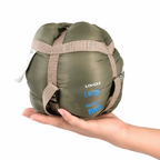 Ultralight Camping Sleeping Bag With Double-Sided Zipper, LyraLite