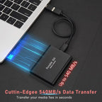 Hard disk esterno da 100GB con connessione USB-C e USB 3.1 ultra veloce - Fioriscas