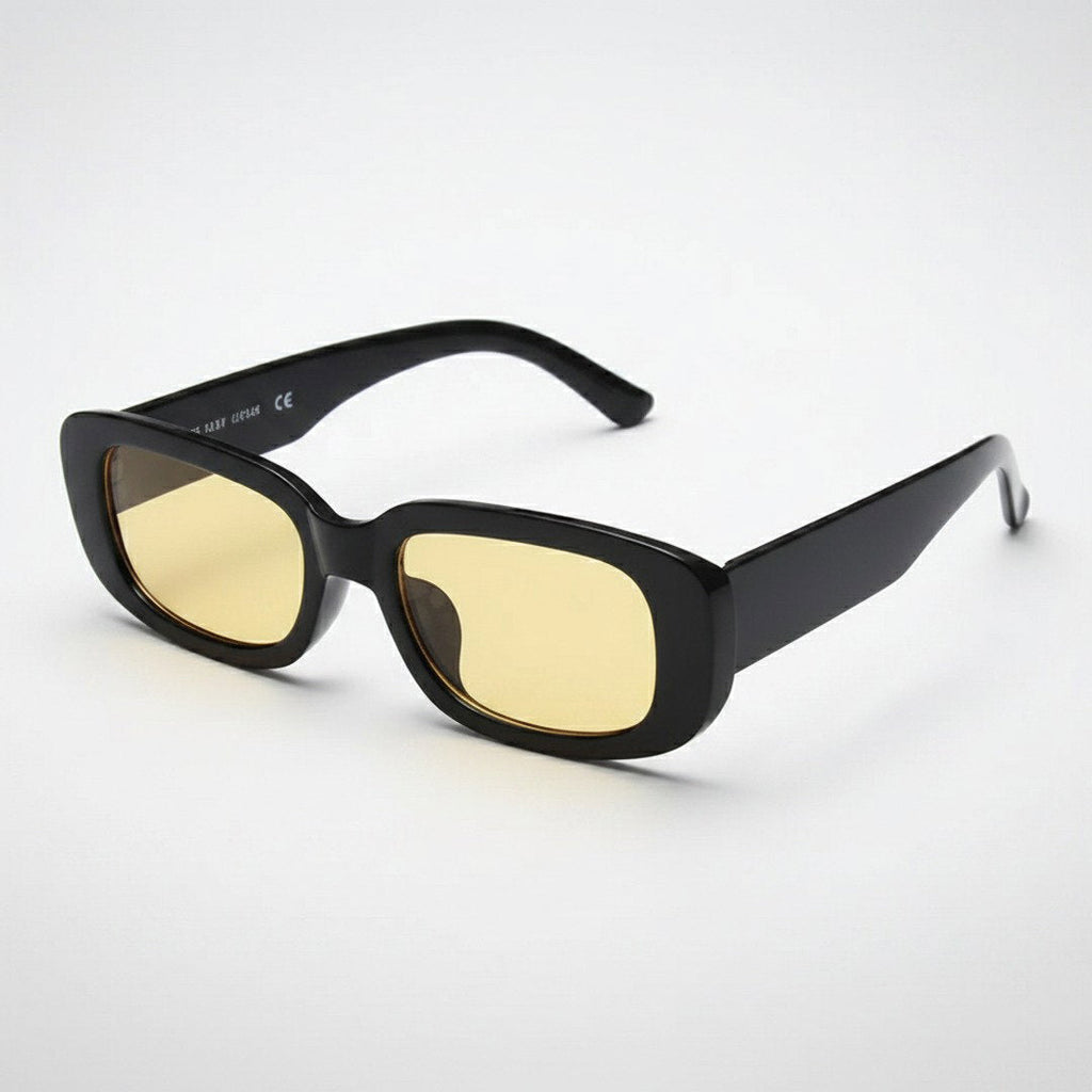 Unisex Retro Vintage Plastic Sunglasses With Rectangular Frame For Summer | Fioriscas