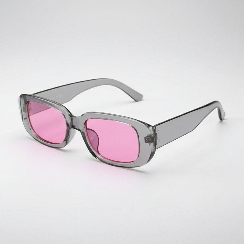 Unisex Retro Vintage Plastic Sunglasses With Rectangular Frame For Summer | Fioriscas