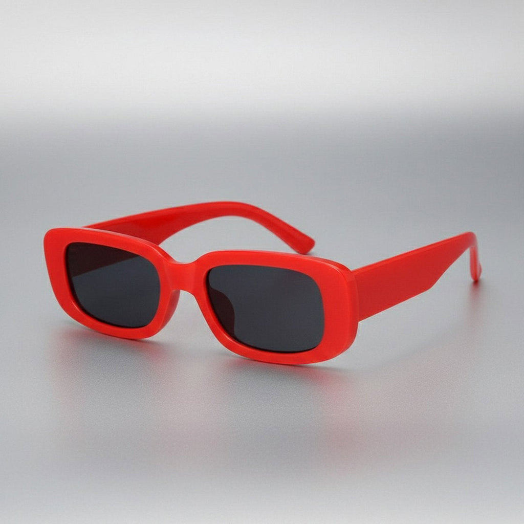 Unisex Retro Vintage Plastic Sunglasses With Rectangular Frame For Summer | Fioriscas