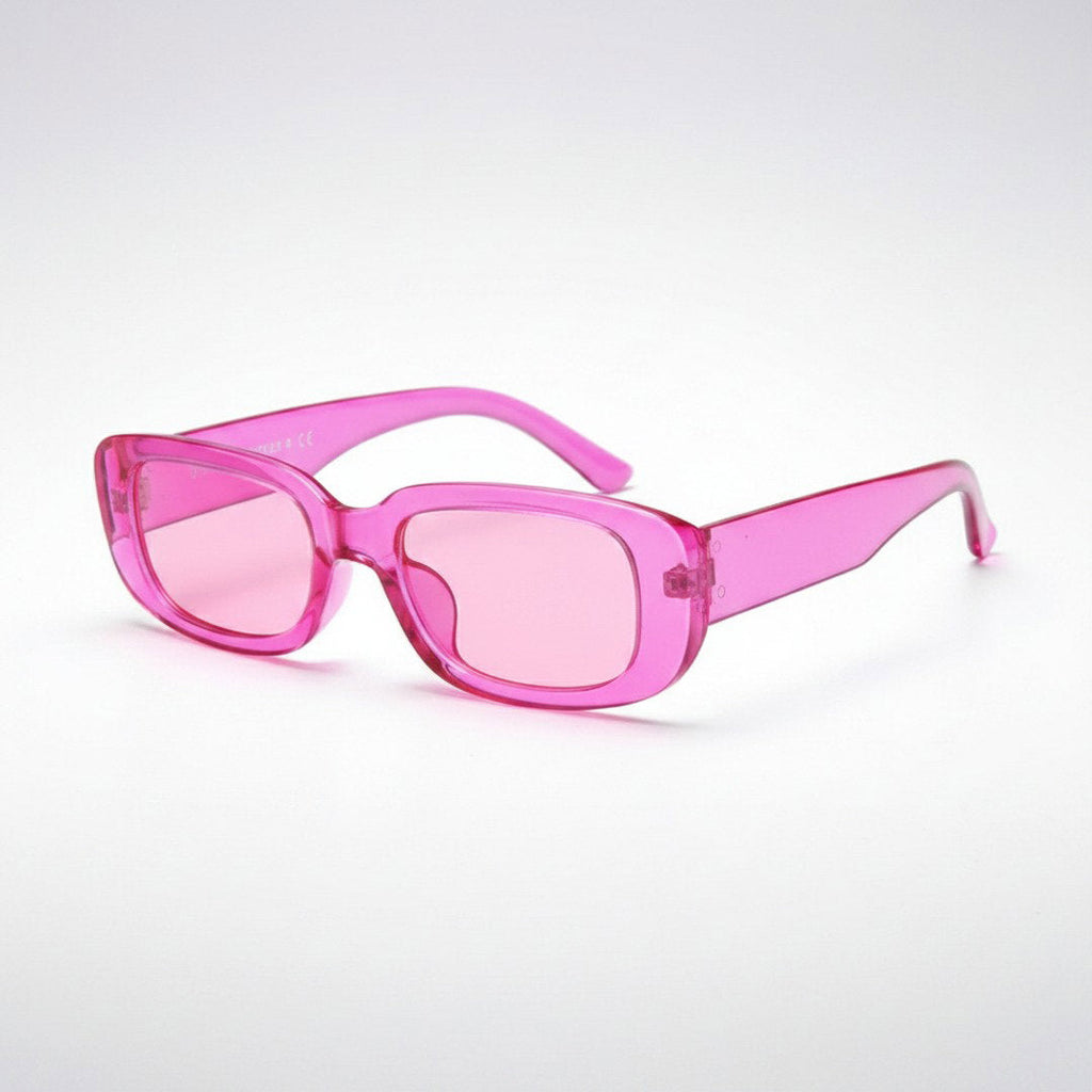 Unisex Retro Vintage Plastic Sunglasses With Rectangular Frame For Summer | Fioriscas