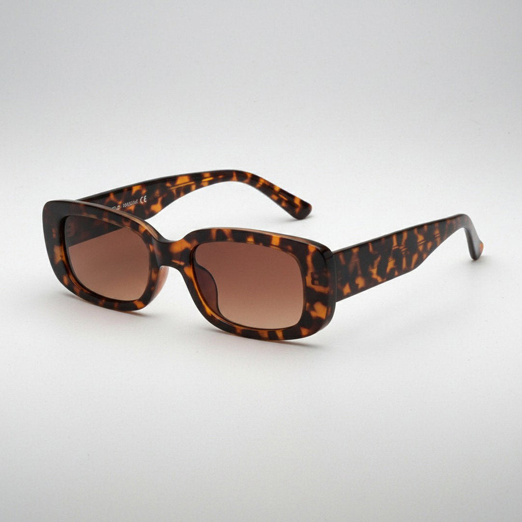 Unisex Retro Vintage Plastic Sunglasses With Rectangular Frame For Summer | Fioriscas