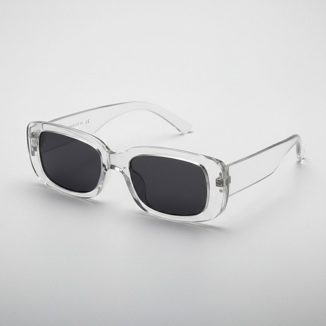 Unisex Retro Vintage Plastic Sunglasses With Rectangular Frame For Summer | Fioriscas