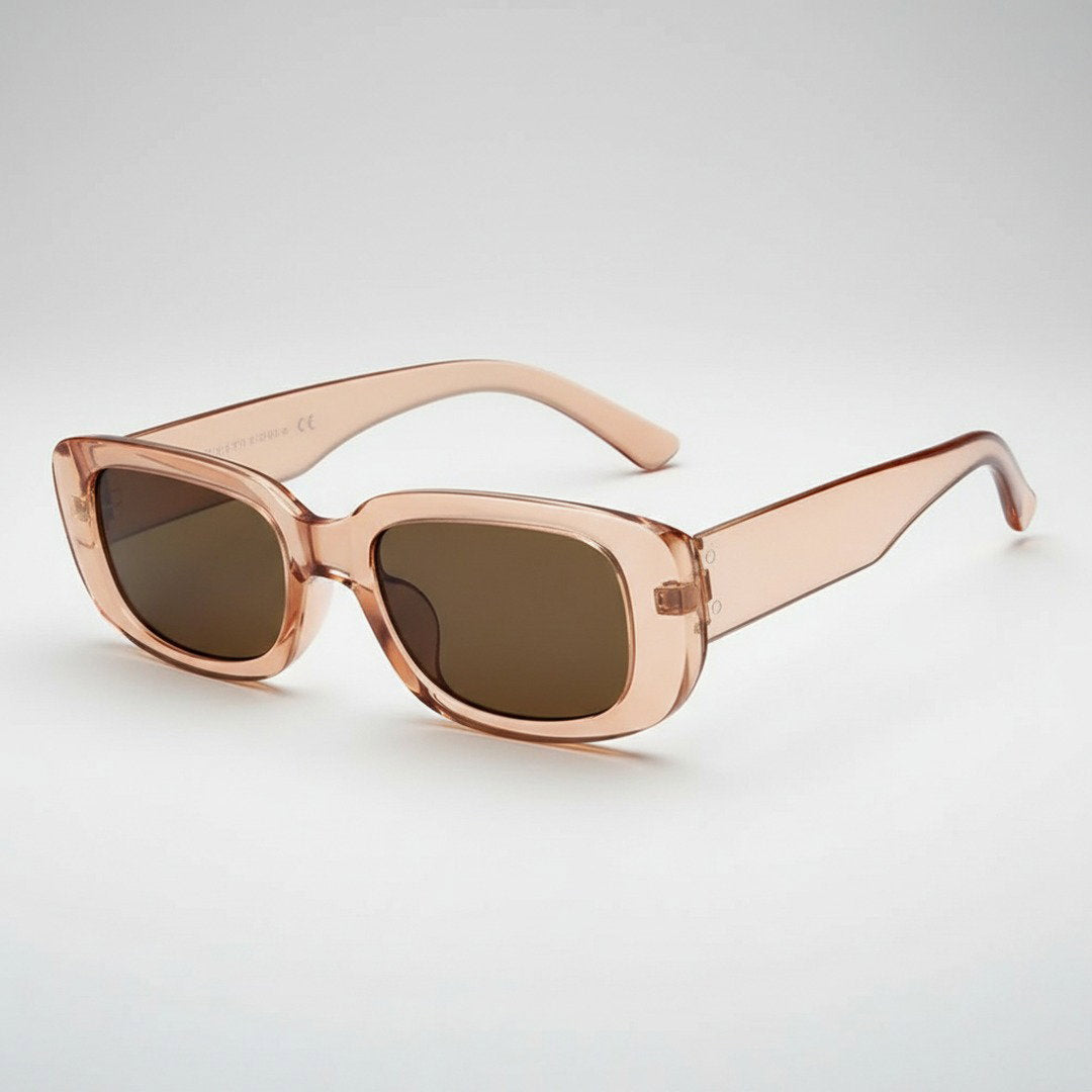 Unisex Retro Vintage Plastic Sunglasses With Rectangular Frame For Summer | Fioriscas