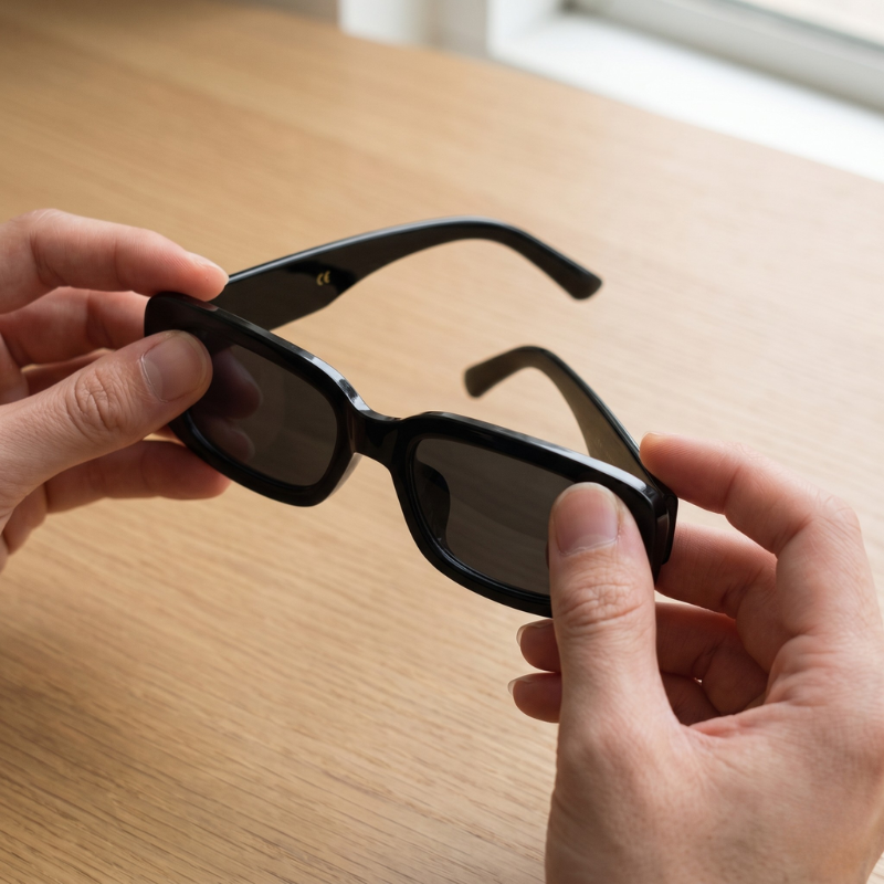Unisex Retro Vintage Plastic Sunglasses With Rectangular Frame For Summer | Fioriscas