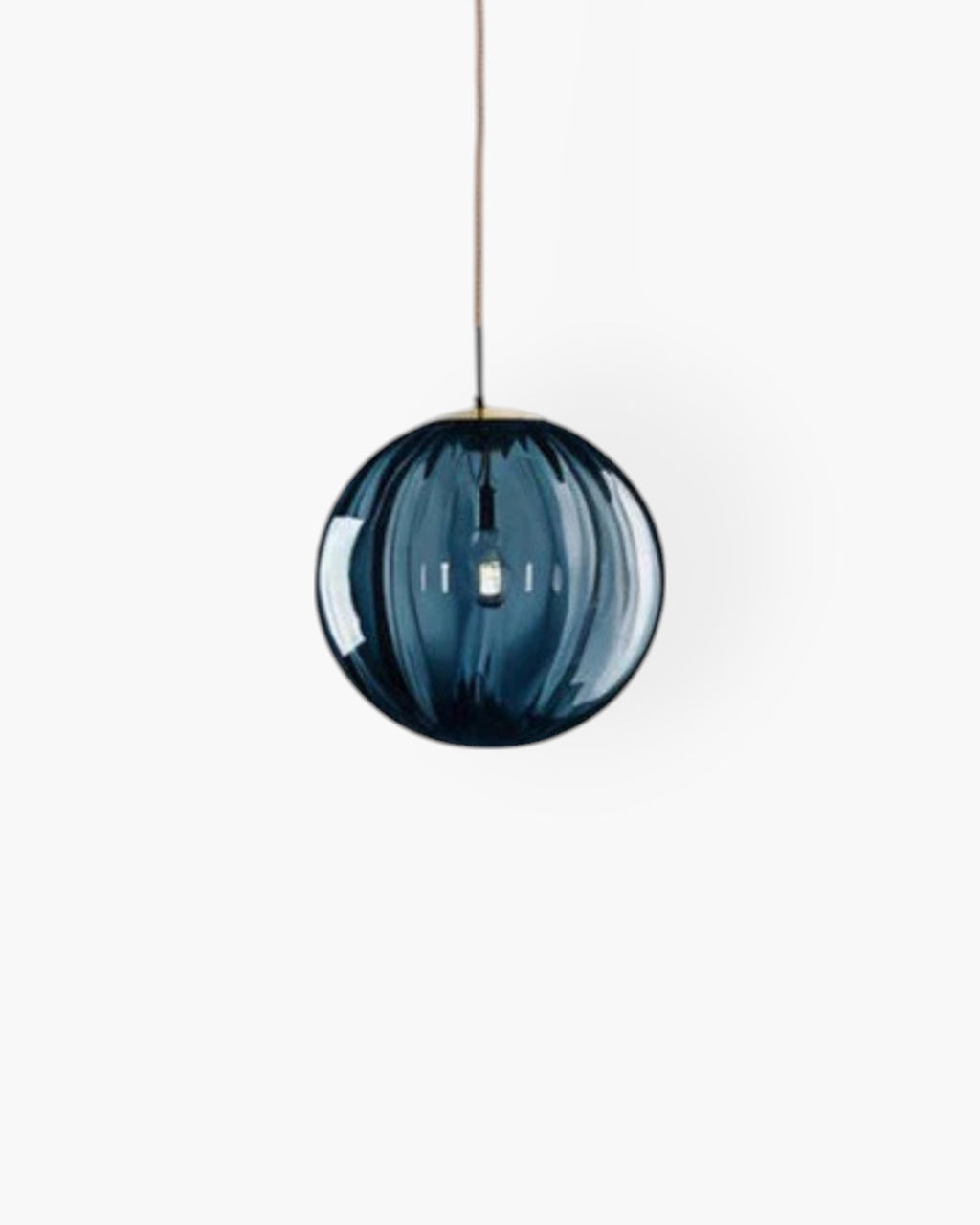 Lampada a sospensione VeraLux Vintage-Glow, vetro colorato, disponibile in sei colori