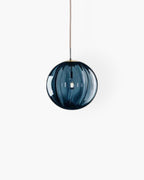 Lampada a sospensione VeraLux Vintage-Glow, vetro colorato, disponibile in sei colori