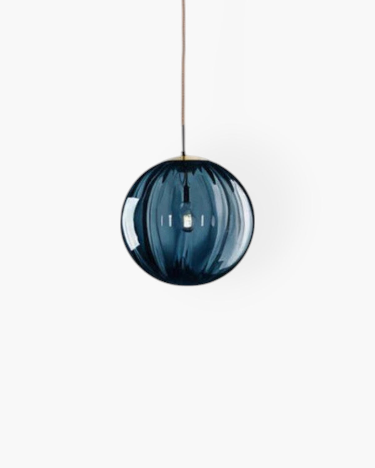 Lampada a sospensione VeraLux Vintage-Glow, vetro colorato, disponibile in sei colori