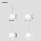 Elun schlanke minimalistische schwebende eiförmige Glas-Pendelleuchte | Fioriscas
