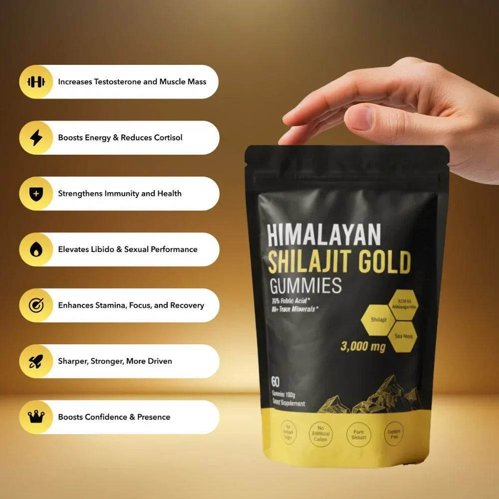Premium Himalayan Shilajit Gummies for Energy, Focus & Recovery | Fioriscas