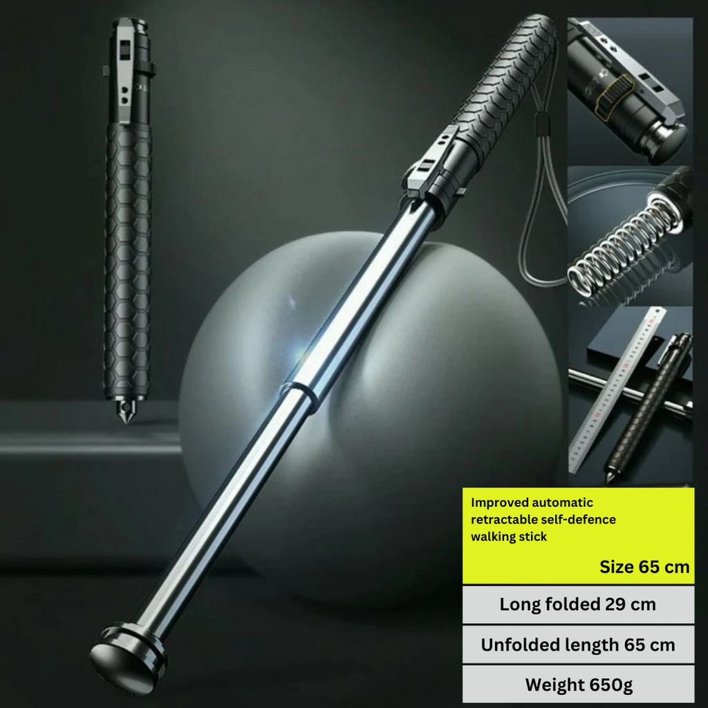 Jatkettava vaellussauva, avautuu yhdellä napsautuksella, pitävä ote, 3 kokoa