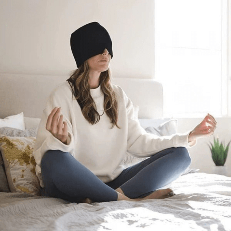 Masque contre les migraines et les maux de tête avec thérapie par le froid et la chaleur - Fioriscas