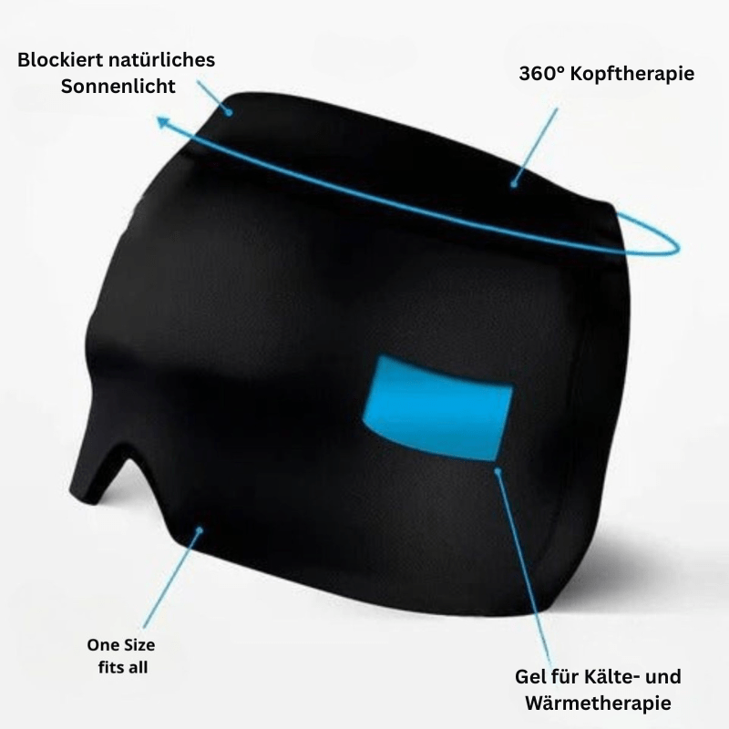 Masque contre les migraines et les maux de tête avec thérapie par le froid et la chaleur - Fioriscas