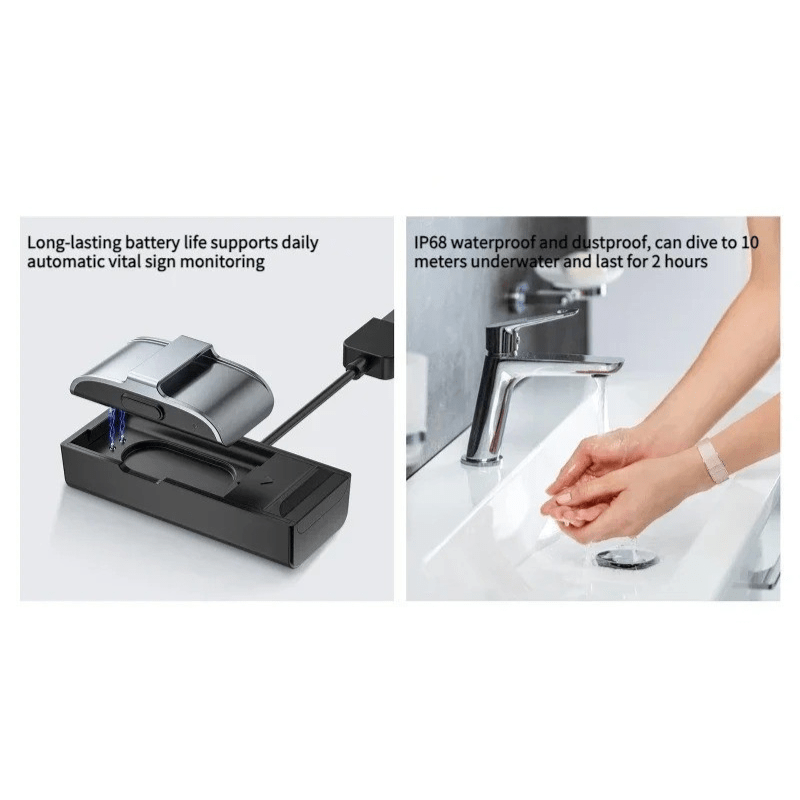 IP68 fitness tracker with heart rate & O2 measurement - Fioriscas