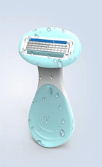 4-blade compact razor with storage box | Smooth skin on the go & at home - Fioriscas