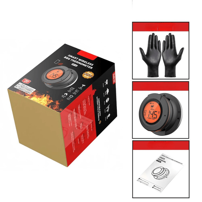 Thermomètre à viande sans fil pour barbecue et grill - Fioriscas