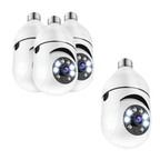 Cámara de seguridad inteligente con vigilancia de 360° y visión nocturna - Fioriscas