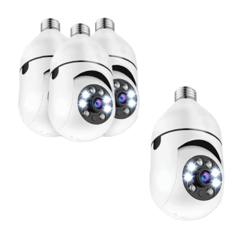Cámara de seguridad inteligente con vigilancia de 360° y visión nocturna - Fioriscas