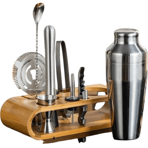 10-teiliges Cocktailset aus Edelstahl für stilvolle Drinks - Fioriscas