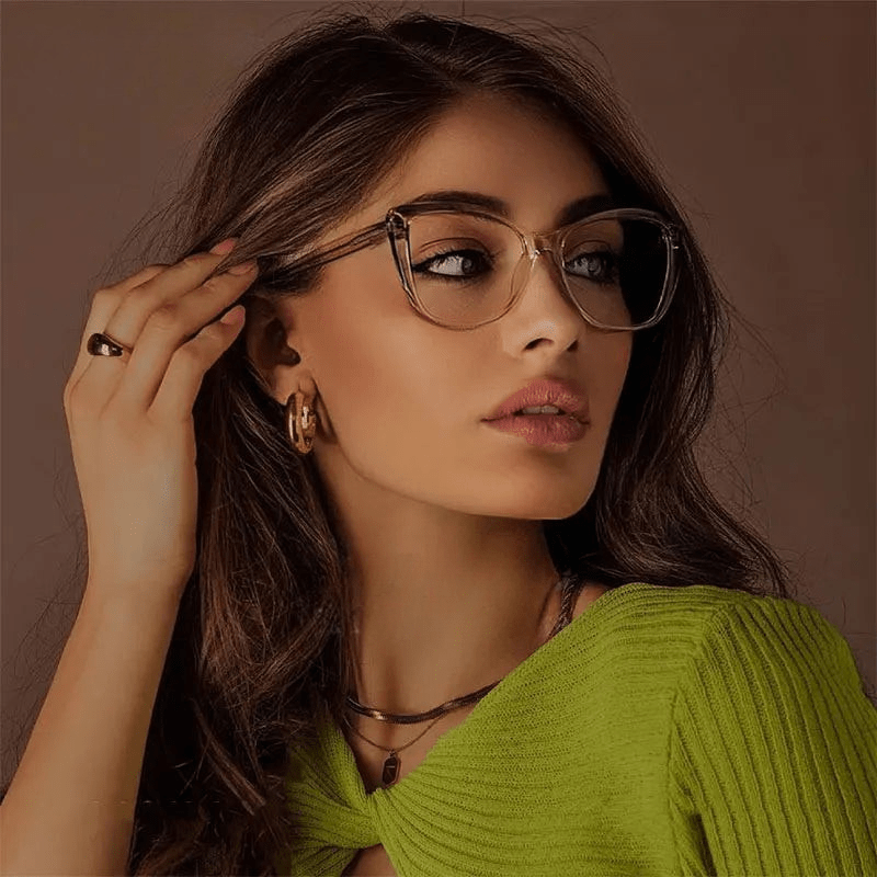 Eleganti montature per occhiali anti luce blu da donna con funzione prescrizione - Fioriscas