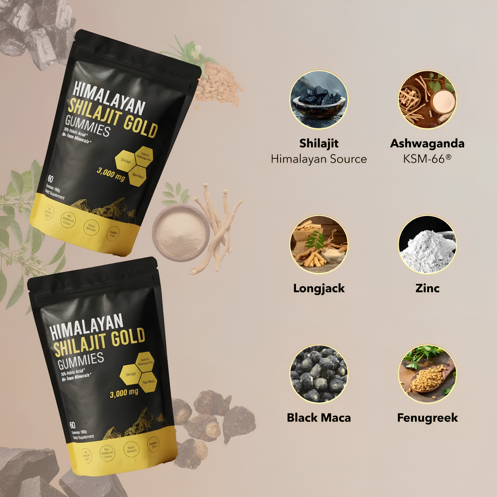Premium Himalayan Shilajit Gummies for Energy, Focus & Recovery | Fioriscas