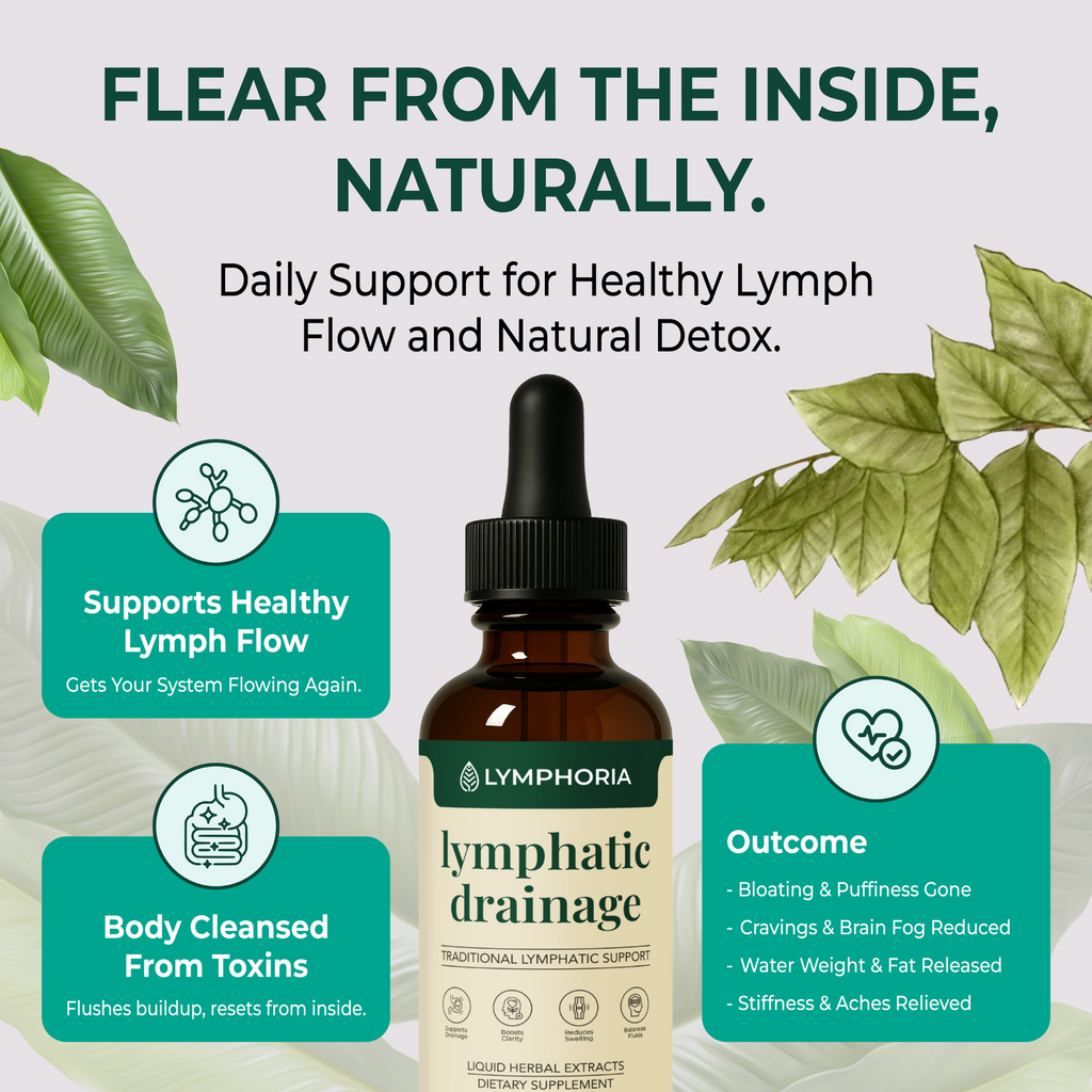 Lymphatic Drainage Herbal Drops with Traditional Botanical Extracts | Fioriscas