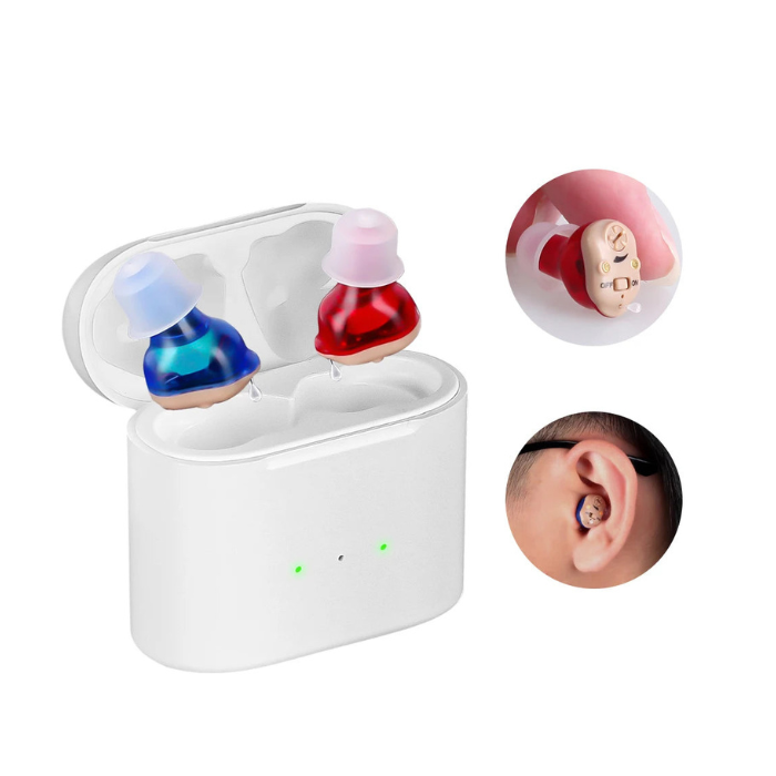 Auralis Duo Genopladelige In-Ear Høreapparater med Usynligt Lavprofil