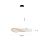 Lyra LED-lysekrone med lagdelt silke-bladskærm, nordisk design