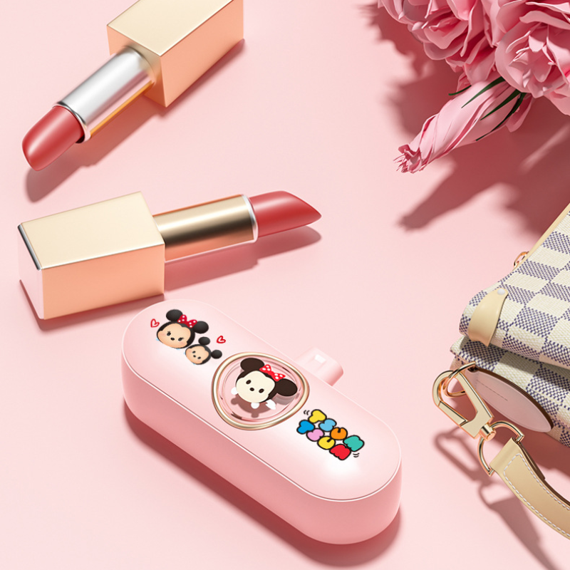 Mini Power Bank With Retractable Stand, 5000mAh Portable Charger