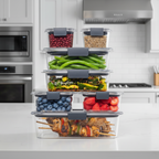 Free Meal Containers - 7-piece set for fresh and convenient storage - Fioriscas