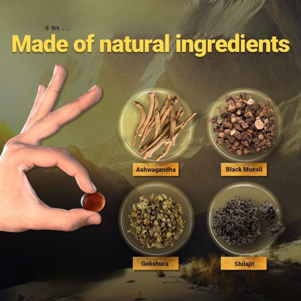 Himalajan shilajit-kumit energiaan, kestävyyteen ja elinvoiman tukemiseen | Fioriscas
