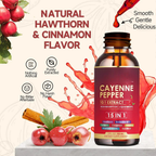 Gouttes liquides de poivre de Cayenne pour une circulation saine et le bien-être quotidien | Fioriscas