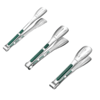 Non-slip stainless steel tongs for meat, salad & bread - Fioriscas
