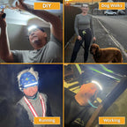 Rechargeable LED Headlamp with Wide-Angle Light | Fioriscas