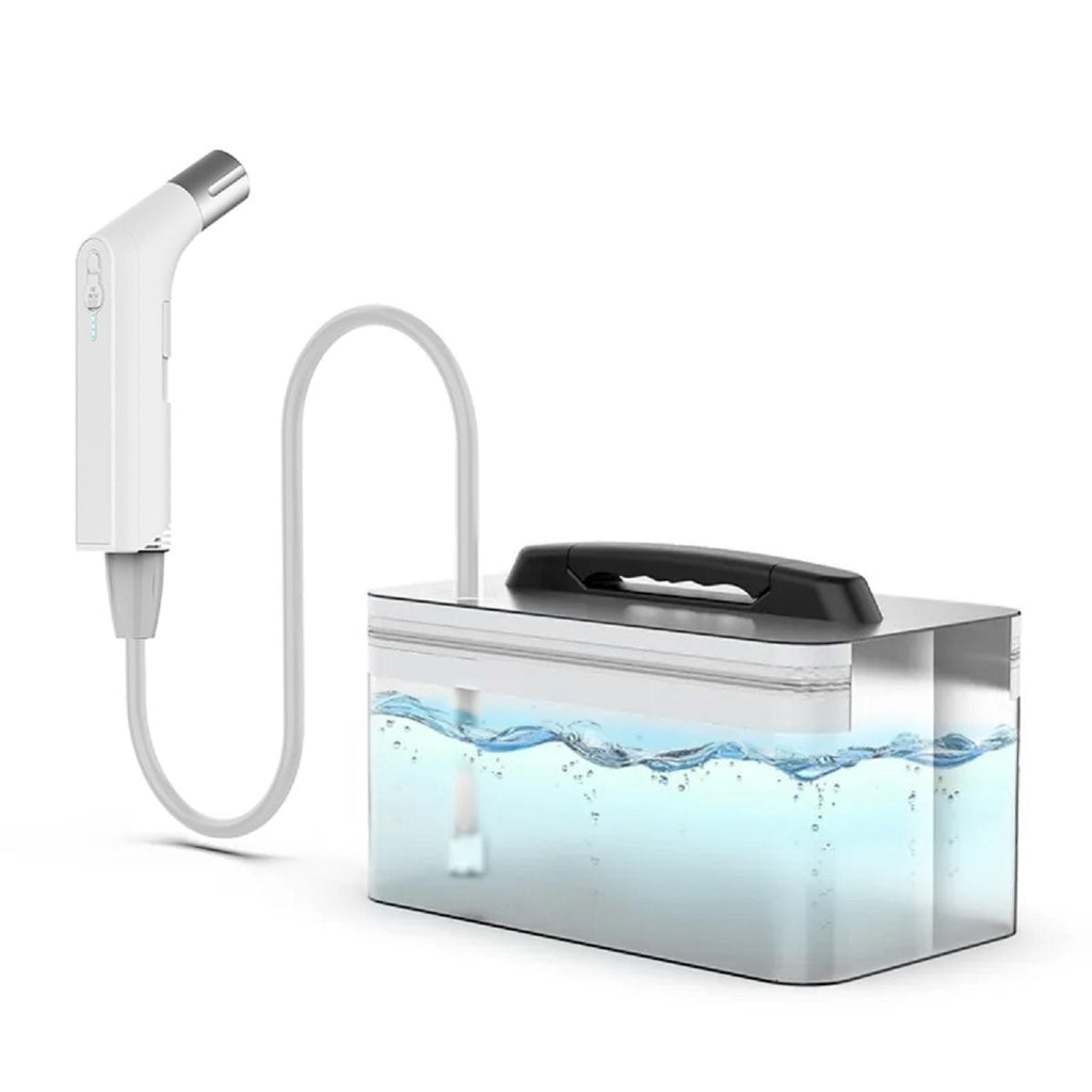 Compacte elektrische reisbidet met oplaadbare batterij en dubbele druk
