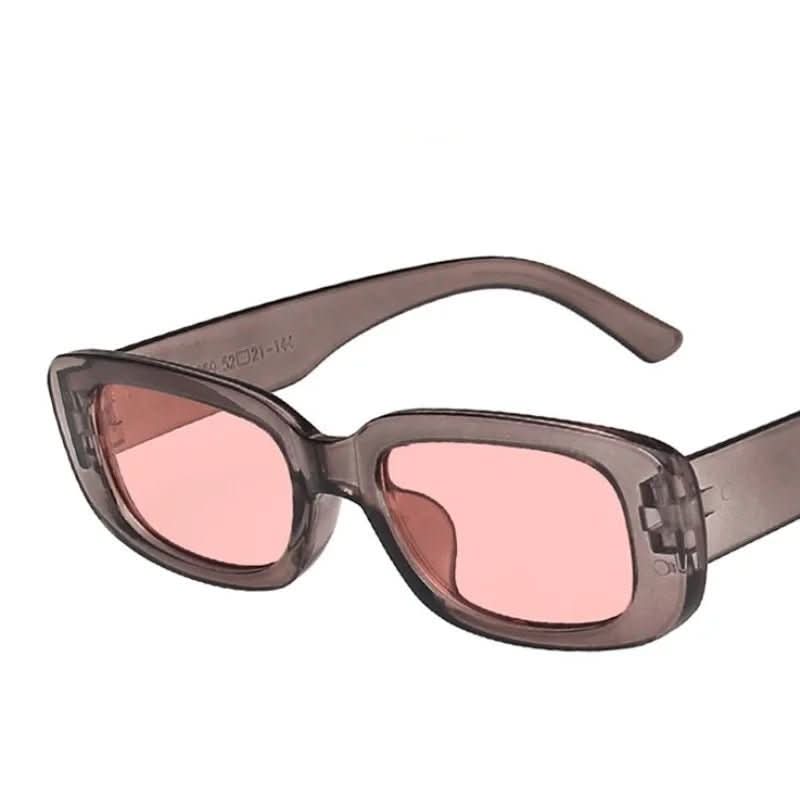 Prostokątne okulary przeciwsłoneczne w stylu retro z ochroną UV400 dla kobiet - Fioriscas