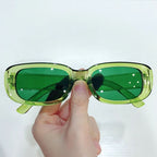 Prostokątne okulary przeciwsłoneczne w stylu retro z ochroną UV400 dla kobiet - Fioriscas