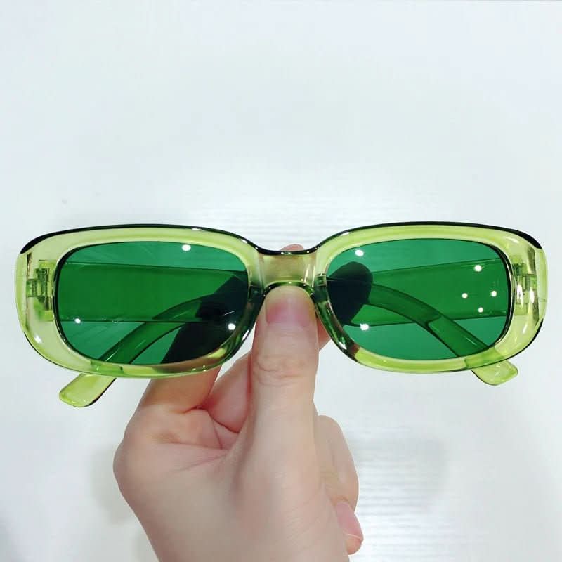 Prostokątne okulary przeciwsłoneczne w stylu retro z ochroną UV400 dla kobiet - Fioriscas