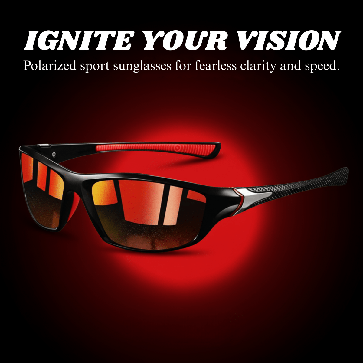 Sport sunglasses with polarized lenses & UV400 protection - Fioriscas