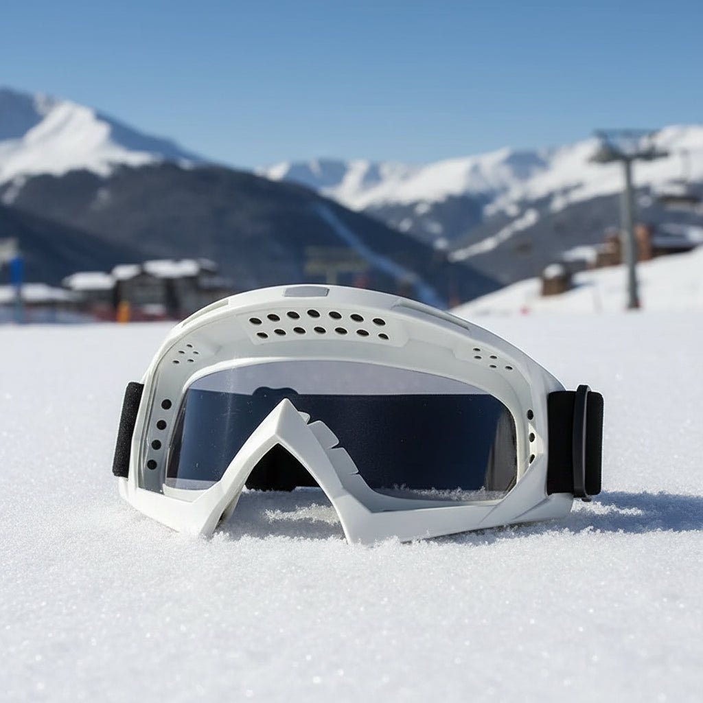 Maschera da sci antivento e antiappannamento per una visione chiara in inverno - Fioriscas