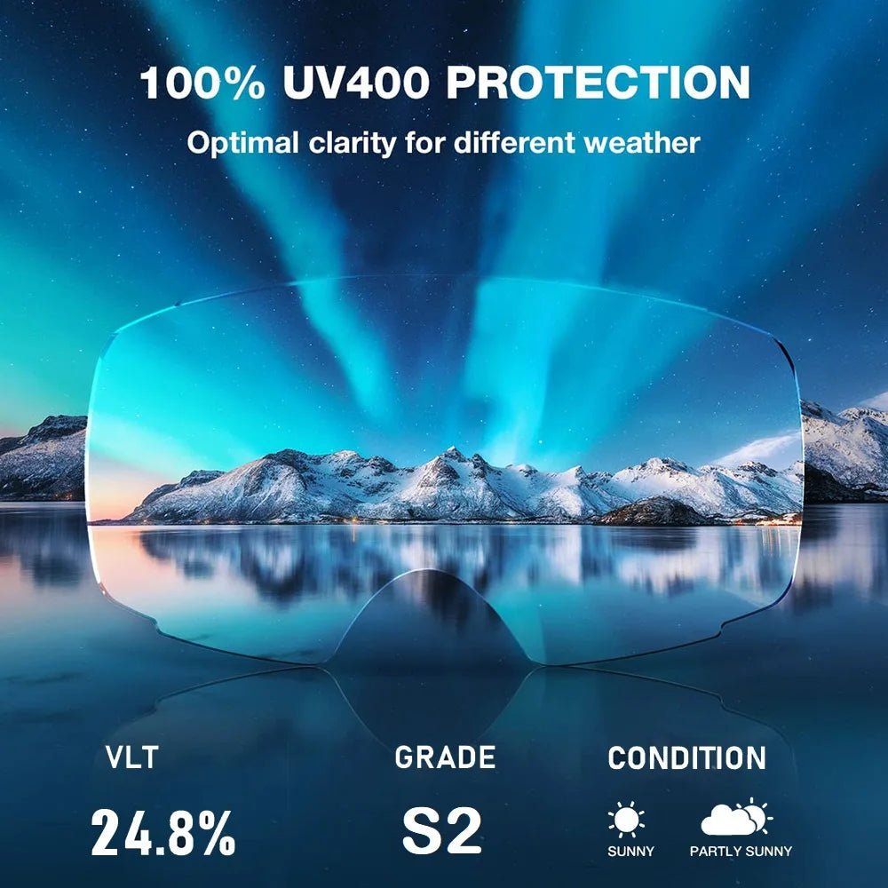 Maschere da sci con lenti intercambiabili, antiappannamento e protezione UV400 - Fioriscas