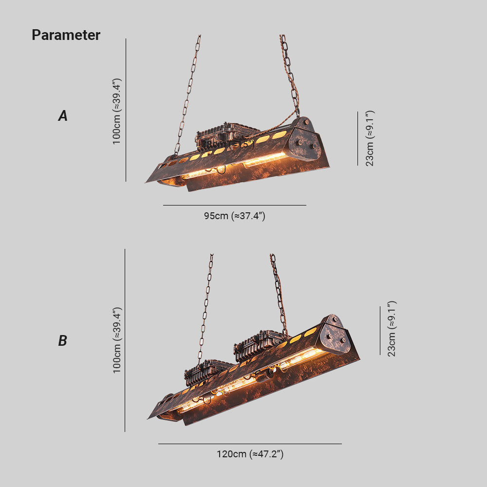 Noah Kronleuchter Industrie Steampunk | Fioriscas