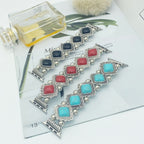 Boho-Chic Bracelet for Smartwatches with Noble Turquoise Detail - Fioriscas