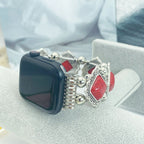 Boho-Chic Bracelet for Smartwatches with Noble Turquoise Detail - Fioriscas