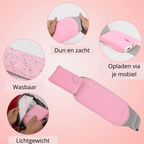 Ceinture chauffante électrique pour le ventre avec chaleur et vibrations - Fioriscas