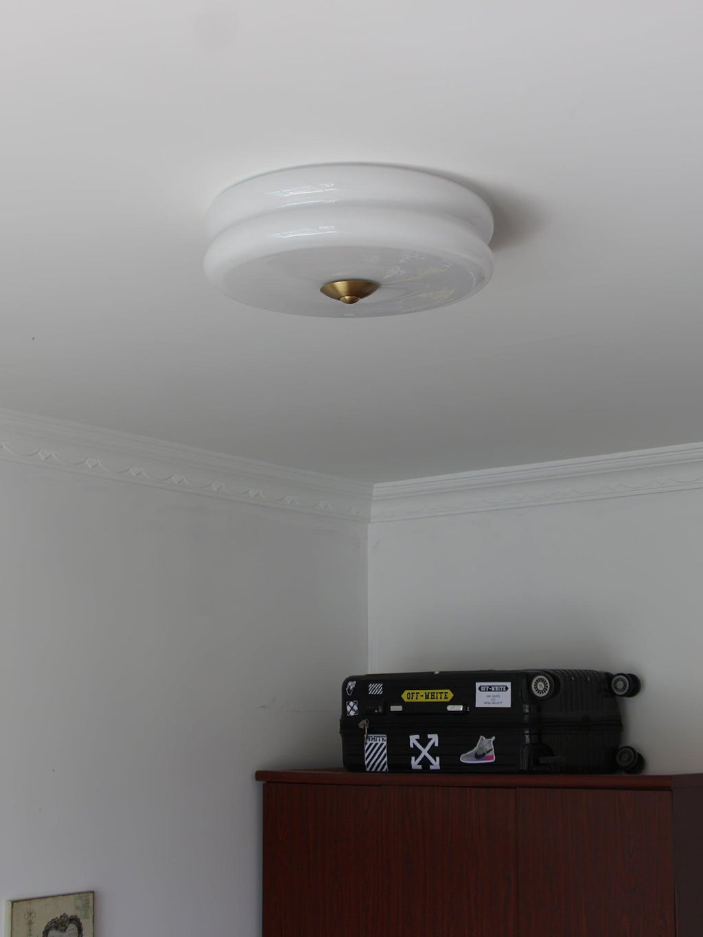 גוף תאורה לתקרה LED Valeron בסגנון אר דקו וינטג' | Fioriscas